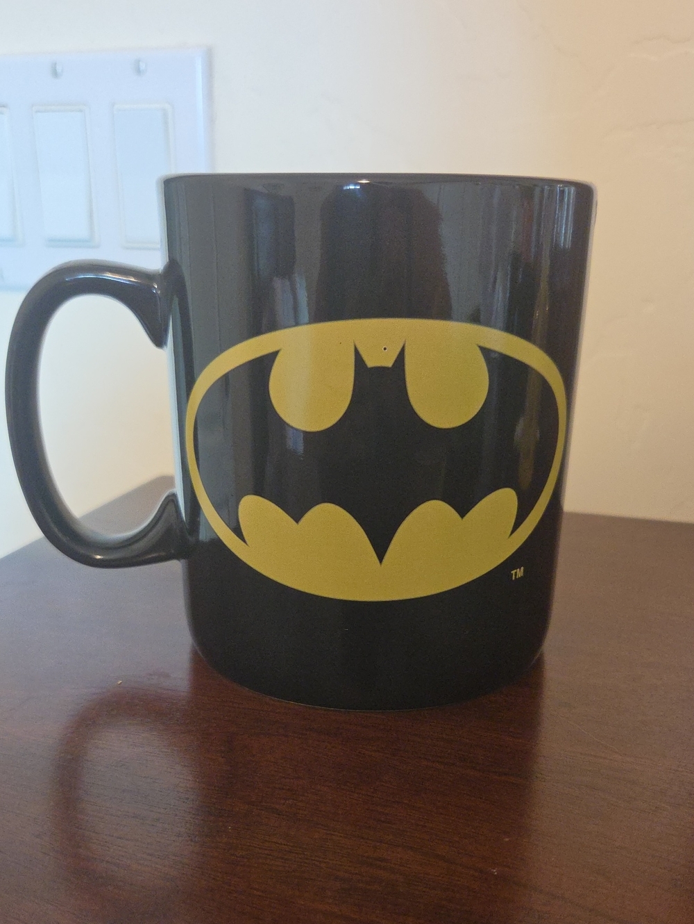 Black Batman Logo XL Ceramic Coffee Mug